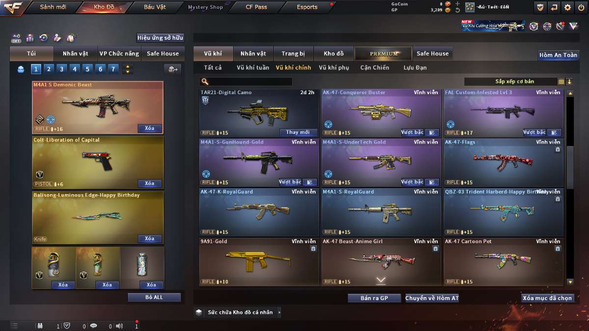shop acc cf uy tin gia re